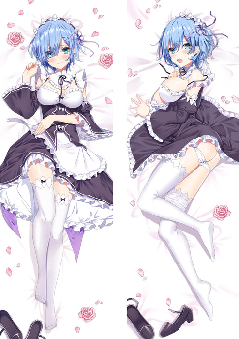 Re Zero Rem Dakimakura Hugging Peach Skin Body Pillow (R30)