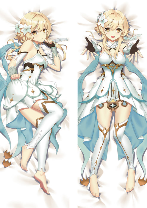 Genshin Impact Lumine Dakimakura HUGGING PEACH SKIN BODY PILLOW (G102)