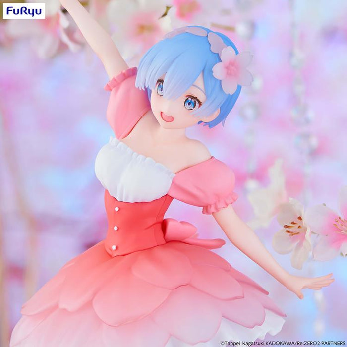 FURYU Re:Zero Starting Life in Another World Trio-Try-iT Rem (Cherry Blossoms) Figure