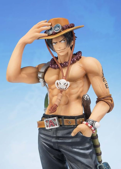 Bandai Tamashii Nations S.H.FiguartsZERO Portogas.D.Ace 5th Anniversary Edition One Piece Action Figure