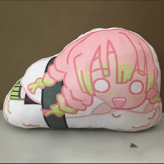 Demon Slayer Plush Toy Stuffed Cushion Pillow （Shushi Roll Style)