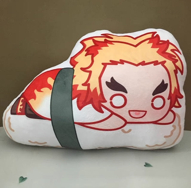 Demon Slayer Plush Toy Stuffed Cushion Pillow （Shushi Roll Style)