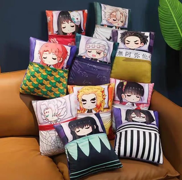 Demon Slayer Plush Toy Stuffed Cushion Pillow (Cute Sleeping Style)