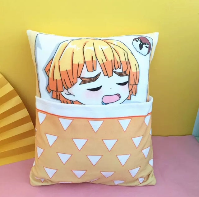 Demon Slayer Plush Toy Stuffed Cushion Pillow (Cute Sleeping Style)