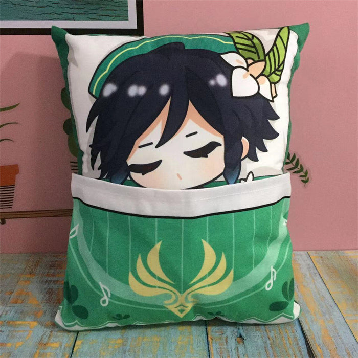 Genshin Impact Plush Toy Stuffed Cushion Pillow (Cute Sleeping Style)