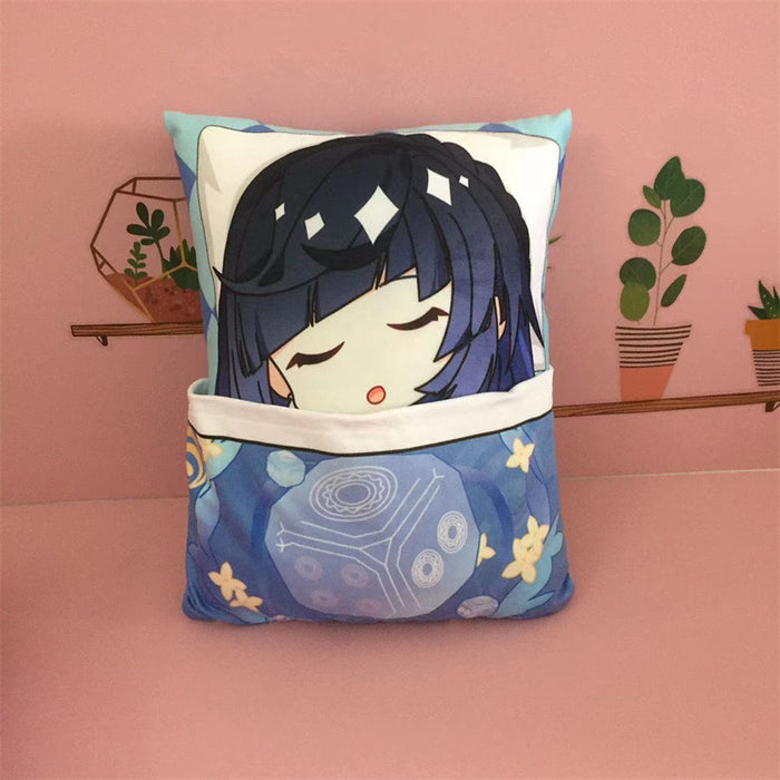 Genshin Impact Plush Toy Stuffed Cushion Pillow (Cute Sleeping Style)