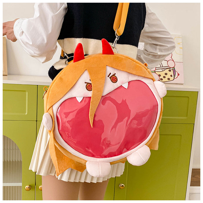 Chainsaw Man Bagpack Power Super Happy Laughing Mouth Ita Bag