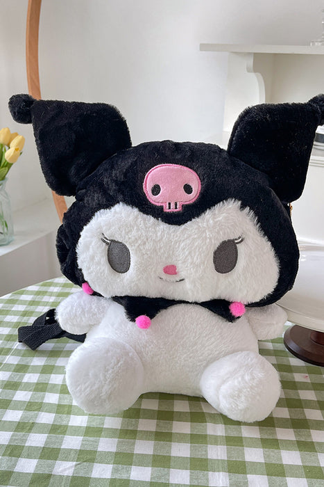 Kuromi Crossbody Bag Kawaii Plush Backpack