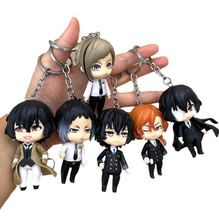 Bungo Stray Dogs Keychain pendant school bag doll decoration keychain