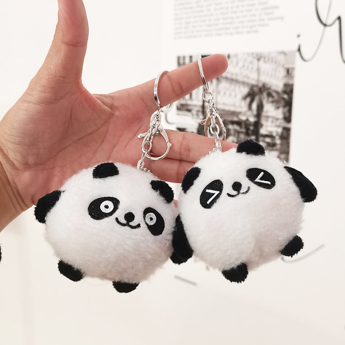 Cute Cartoon Panda Plush Keychain Toy Bag Hanging