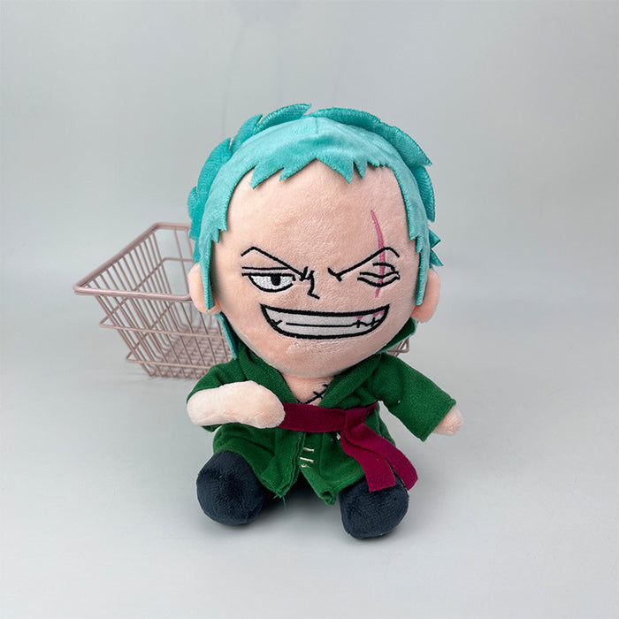 One Piece Sitting Luffy / Roronoa Zoro Plush Toy