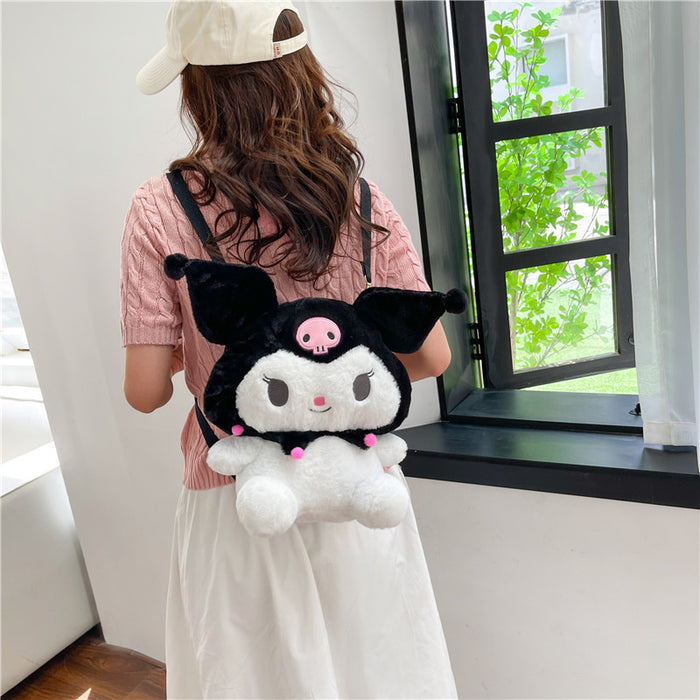 Kuromi Crossbody Bag Kawaii Plush Backpack