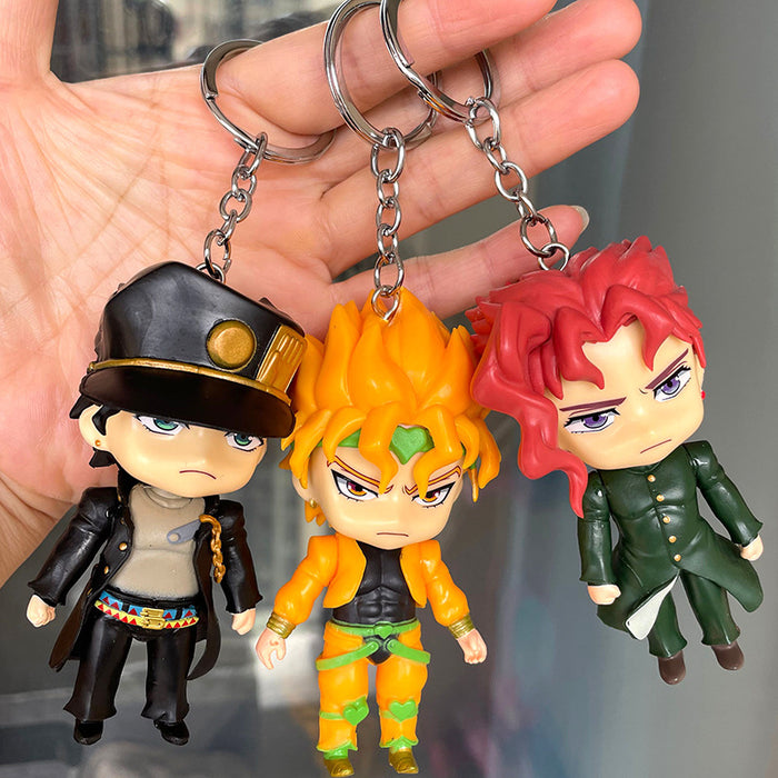 Jojo Bizarre Adventure Keychain pendant school bag doll decoration keychain