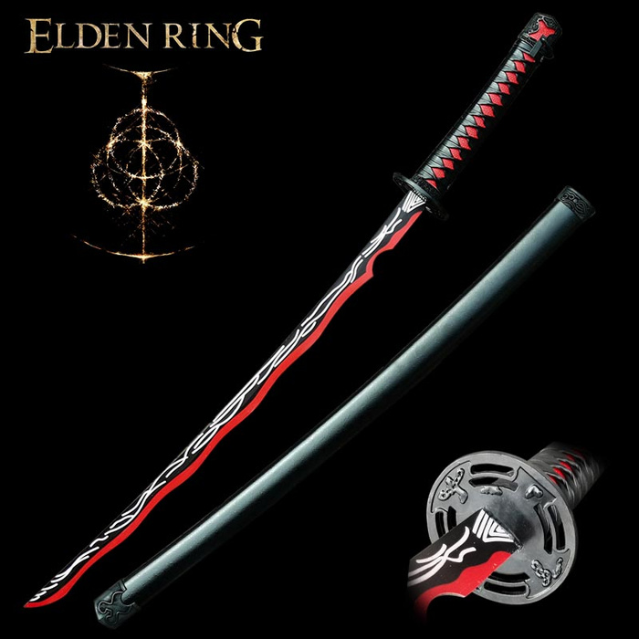 Metal Sword Katana Elden Ring - Sword Rivers of Blood Non Sharp Blade 374