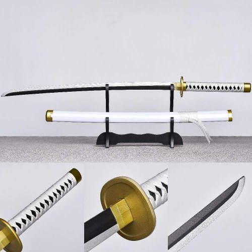 Wooden Sword with Scabbard - One Piece Roronoa Zoro Cosplay Sword