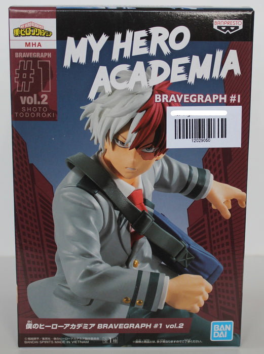 FLASH SALE 29/04/2023 BANDAI BANPRESTO My Hero Academia Bravegraph #1 Vol.2 Shoto Todoroki FIGURE