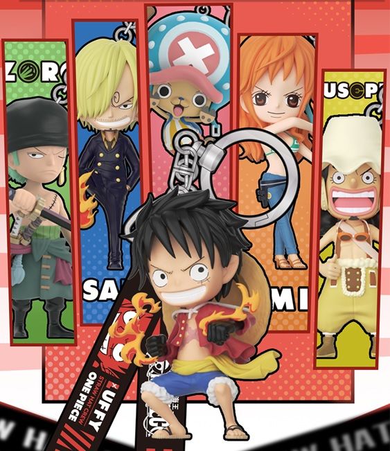 One Piece Officially Licensed Anime Figurine Character Keychain Blind Box