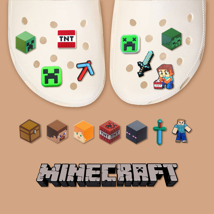 Minecraft Anime charms for crocs