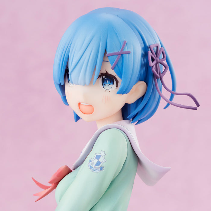 KADOKAWA Re:Zero Starting Life in Another World Rem (High School Uniform Ver.) 1/7 Scale Figure