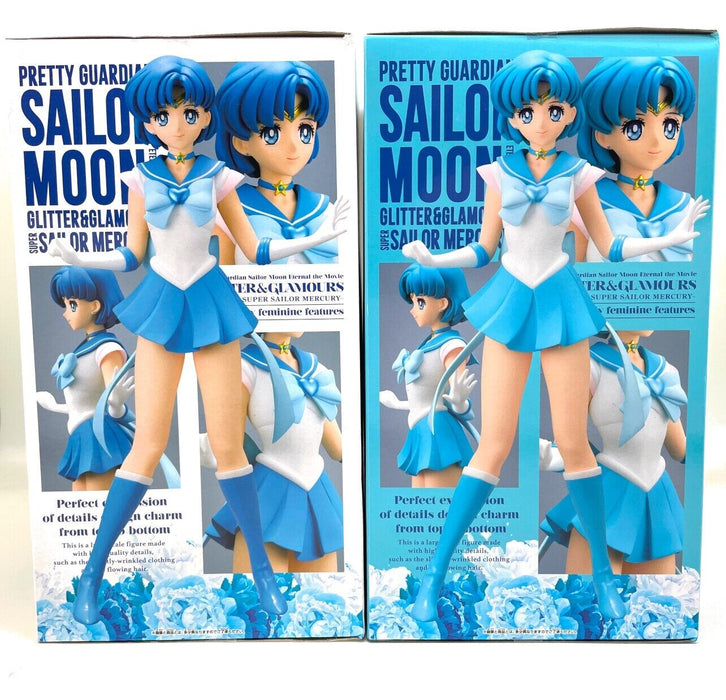 BANDAI BANPRESTO Sailor Moon 30th ANNIVERSARY SUPER SAILOR MERCURY A/ B Figures