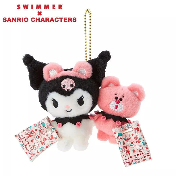 swimmer x sanrio characters plush key chain