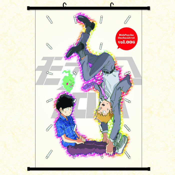 Wall Scroll - Mob Psycho 100 Arataka Reigen & Shigeo Kageyama