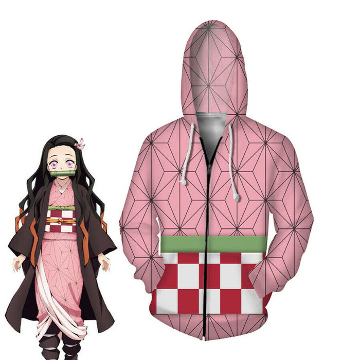 Demon Slayer Tanjiro Nezuko Zenitsu Giyū Jumper Hoodie Clothes