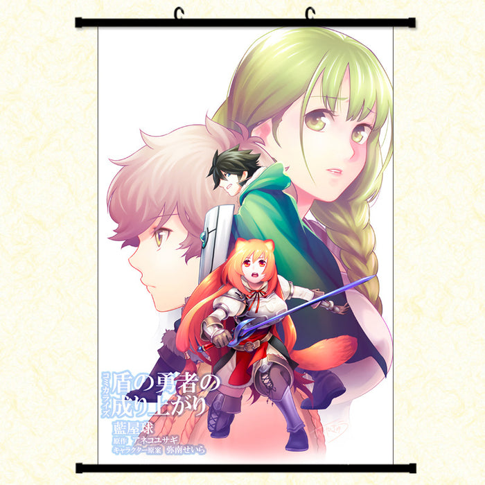 Wall Scroll - The Rising of the Shield Hero Raphtalia & Naofumi Iwatani