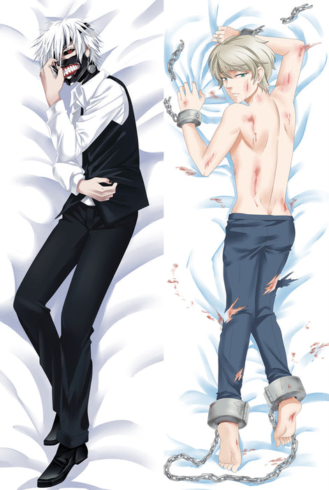 Tokyo Ghoul Ken Kaneki Dakimakura Hugging Peach Skin Body Pillow (T42)