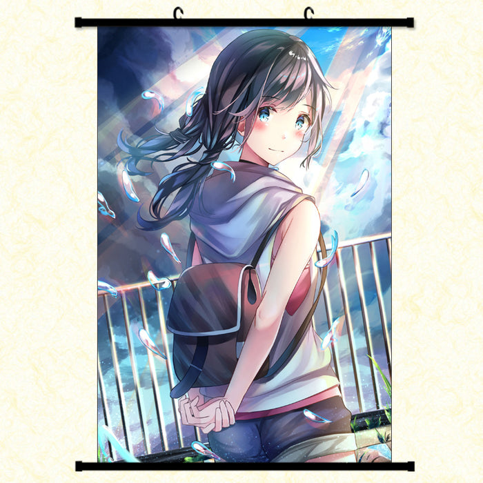 Wall Scroll - Weathering with You Amano Hina