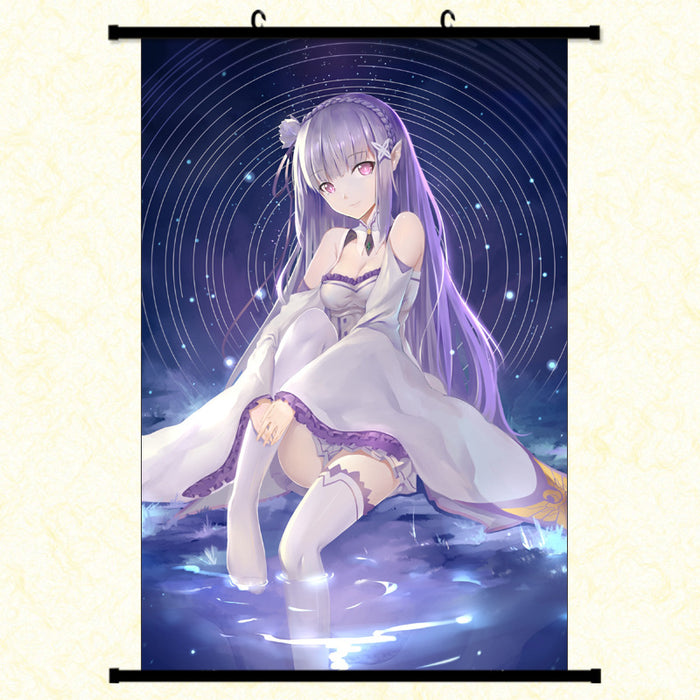 Wall Scroll - Re Zero Emilia