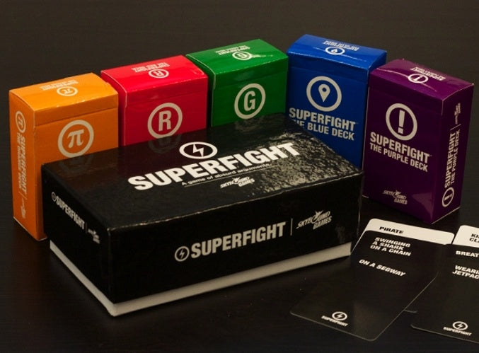 Board Game SUPERFIGHT Card Game Expansions Orange/Red/Blue/Purple/Green Deck