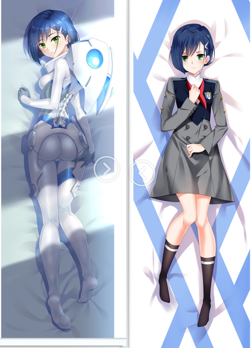 Darling In The Franxx Ichigo Dakimakura HUGGING PEACH SKIN BODY PILLOW (D11)