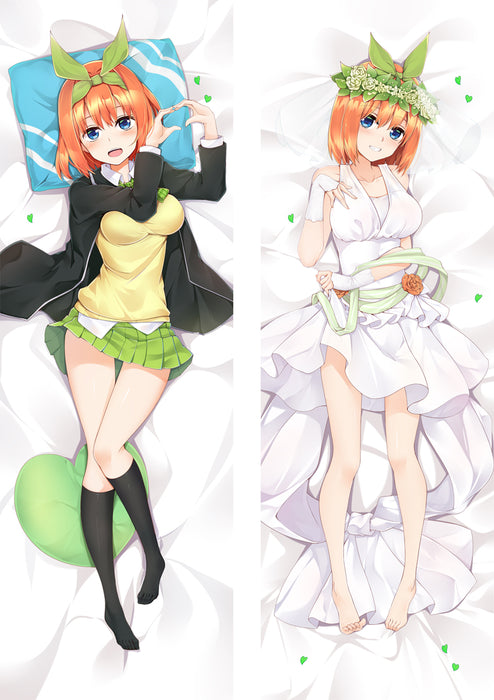 The Quintessential Quintuplets Yotsuba Nakano Dakimakura HUGGING PEACH SKIN BODY PILLOW (T27)