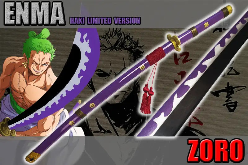 One Piece Roronoa Zoro Enma Metal Cosplay Sword 265B/266D