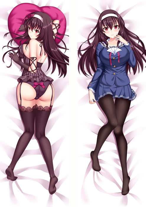 How to Raise a Boring Girlfriend Dakimakura Hugging Peach Skin Body Pillow (H40)