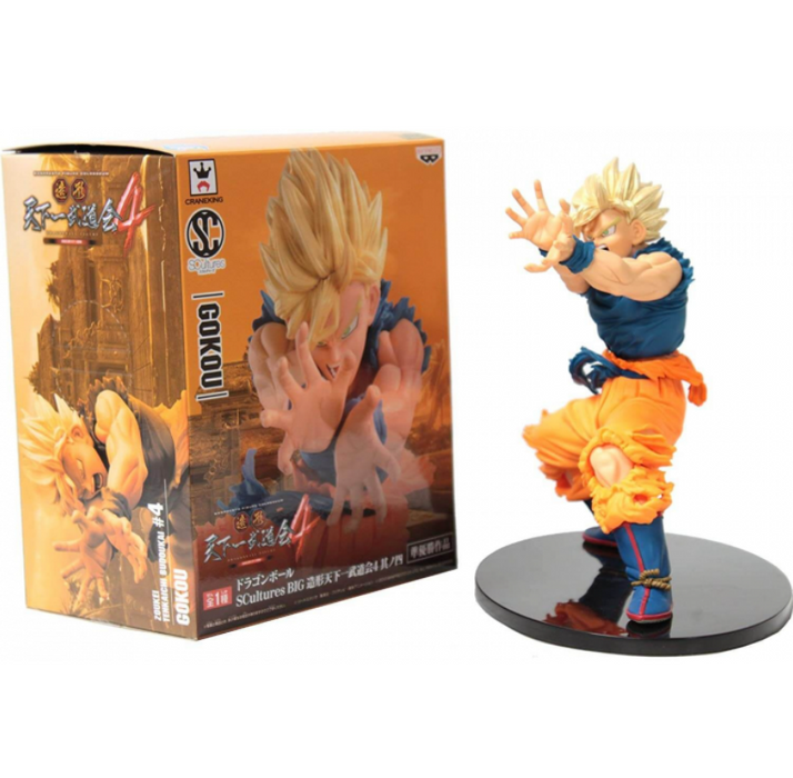 BANDAI BANPRESTO - DRAGON BALL SCULTURES BIG FIGURE COLOSSEUM 4 VOL.4 - SUPER SAIYAN SON GOKU FIGURE