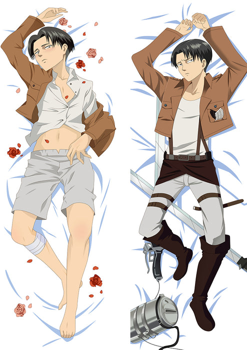 Attack On Titan Levi Ackerman Dakimakura Hugging Peach Skin Body Pillow (A15)