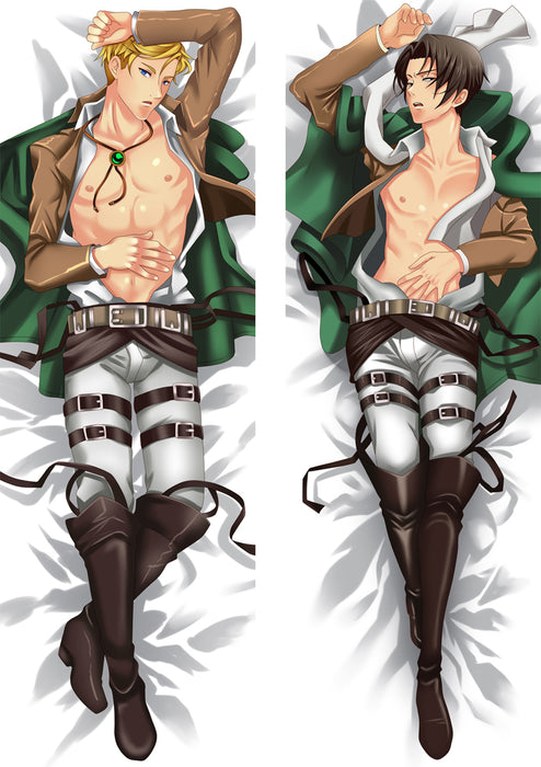 Attack On Titan Levi Ackerman Dakimakura Hugging Peach Skin Body Pillow (A10)