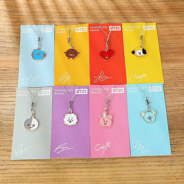 KPOP BTS BANGTAN BOYS: BT21 CHARACTER BADGE - NECKLACE/ BADGE