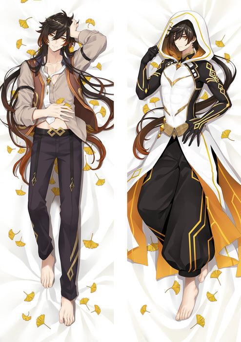 Genshin Impact Zhongli Dakimakura Hugging Peach Skin Body Pillow (G83)