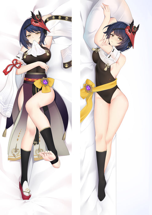 Genshin Impact Kujou Sara Dakimakura HUGGING PEACH SKIN BODY PILLOW (G45)