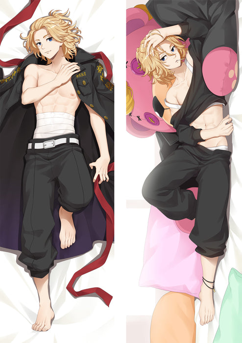 Tokyo Revengers Manjiro Sano Dakimakura Hugging Peach Skin Body Pillow (T45)