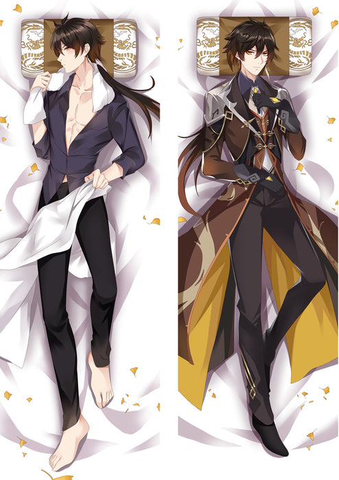 Genshin Impact Zhongli Dakimakura Hugging Peach Skin Body Pillow (G82)