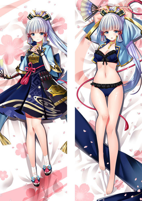 Genshin Impact Kamisato Ayaka Dakimakura HUGGING PEACH SKIN BODY PILLOW (G37)