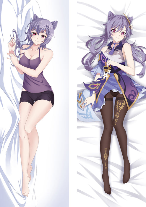 Genshin Impact Keqing Dakimakura HUGGING PEACH SKIN BODY PILLOW (G41)