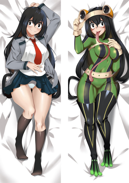 My Hero Academia Froppy Tsuyu Asui Dakimakura HUGGING PEACH SKIN BODY PILLOW (M30)