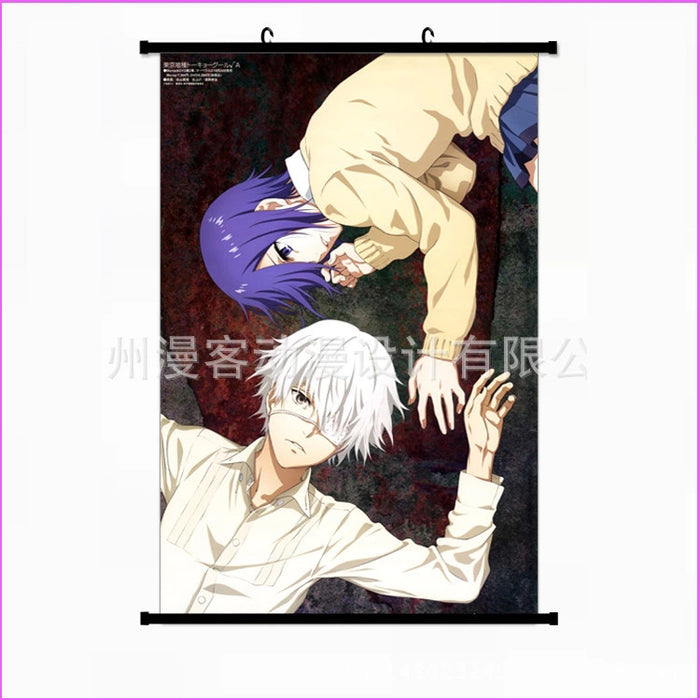 Wall Scroll - Tokyo Ghoul Ken Kaneki & Touka Kirishima