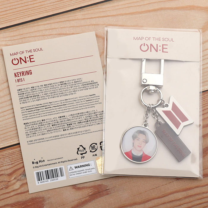 Kpop Bangtan Boys Keychain MAP OF THE SOUL ON:E Keyring