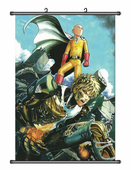 Wall Scroll - One Punch Man Saitama & Genos